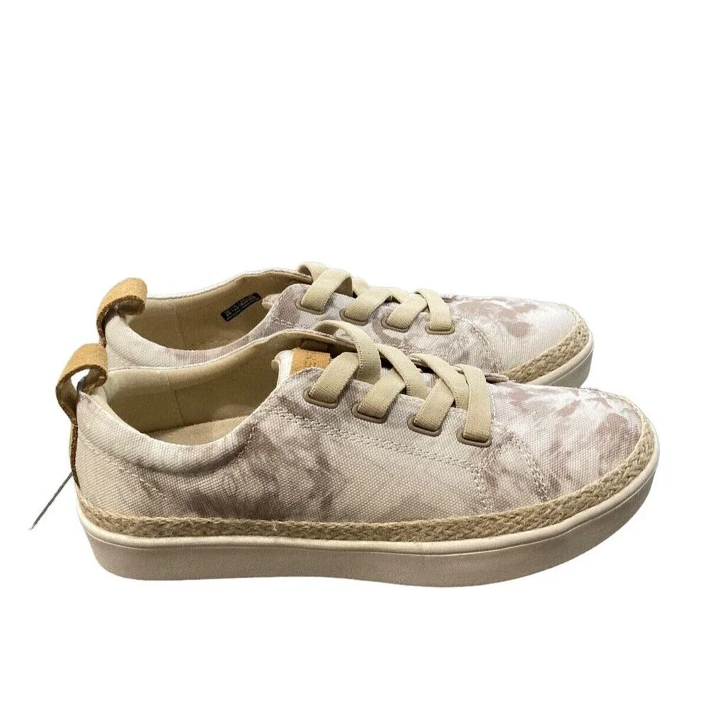 Spenco Beige‎ Canvas Espadrille Sneakers Size 8 Comfort